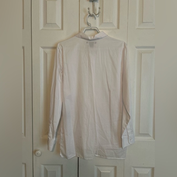 Cotton shirt with pearl trim - Picture 6 of 11
